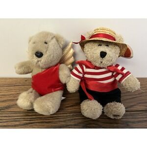 Starbucks Gondolier Bearista Bear 2003 and‎ 2001 Cupid Bearista